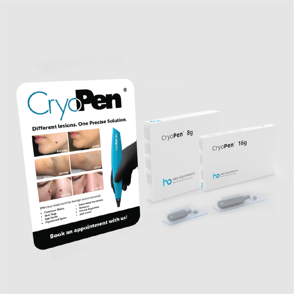 CryoPen® O+ Strut Card (A4) with Cartridges