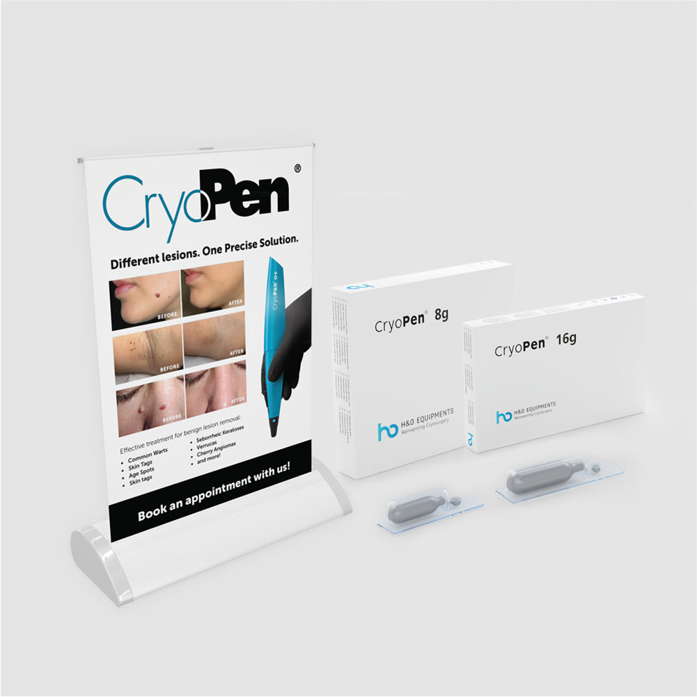 CryoPen® O+ Tabletop Pull-Up (A4) with Cartridges