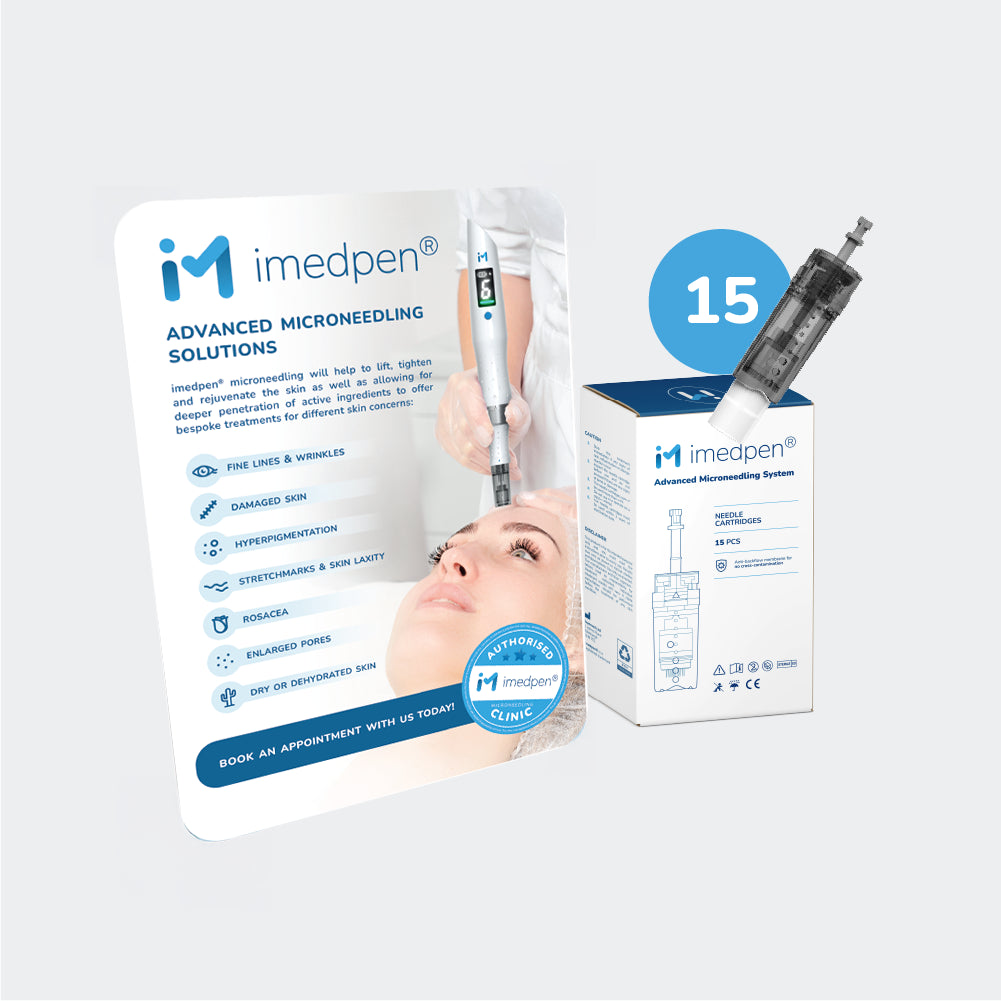 imedpen® Microneedling Strut Card (A4) with cartridges