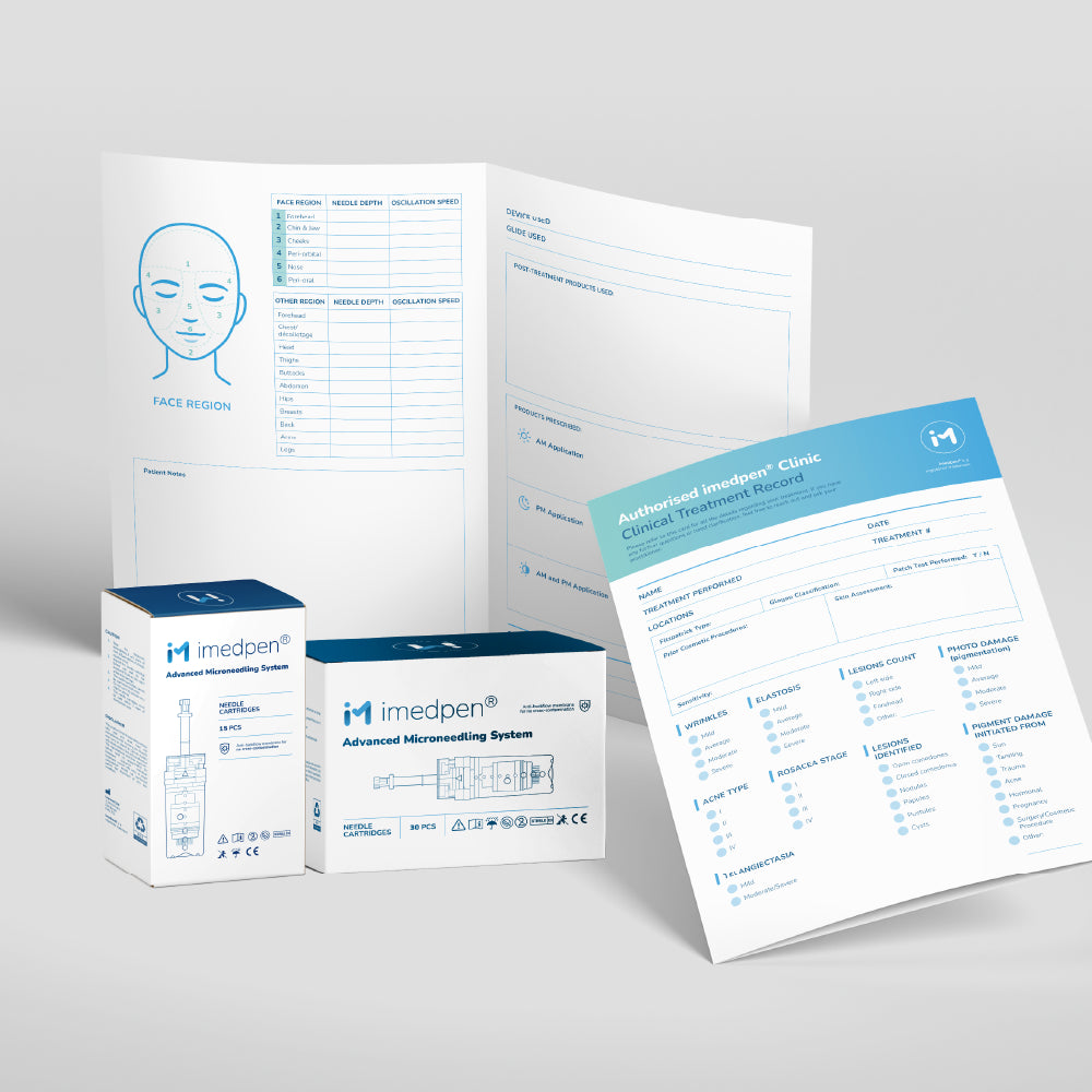 imedpen® Clinical Treatment Charts (50 pack) with cartridges