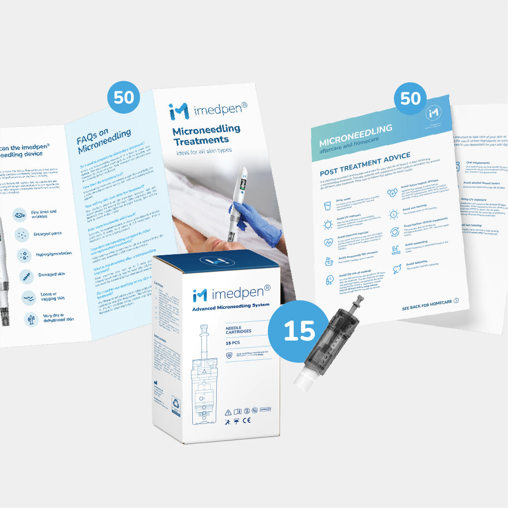 imedpen® Treatment Flyers and Aftercare Flyers (50 pack) with cartridges