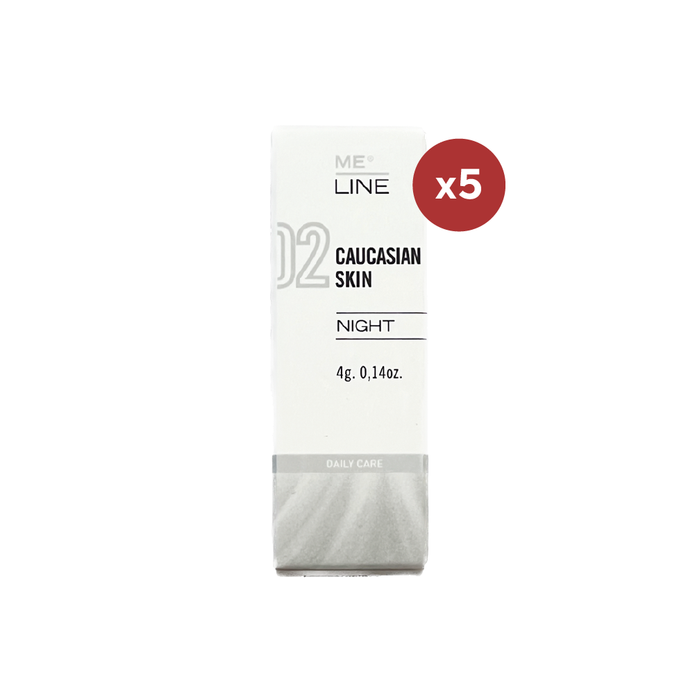 MELINE 02 Caucasian Skin NIGHT Samples (5 pack)