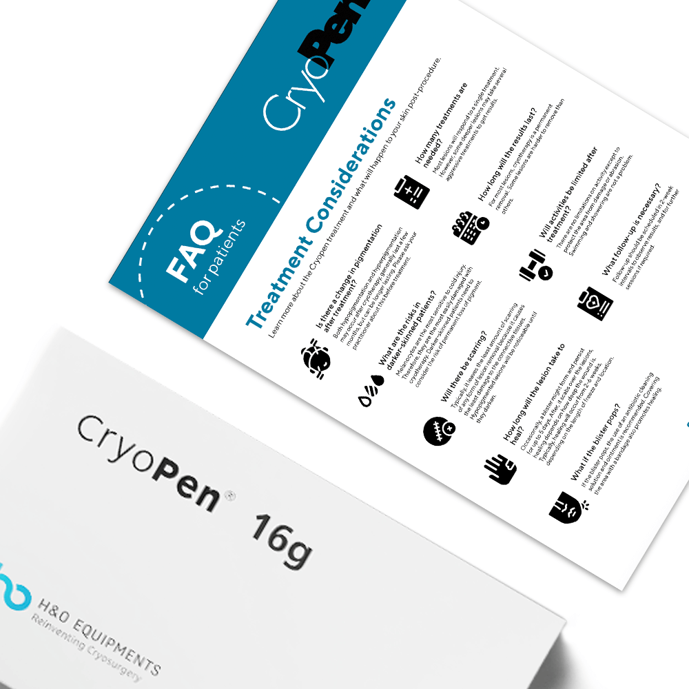 CRYOPEN CARTRIDGES 16g WITH FAQ FLYERS image 0