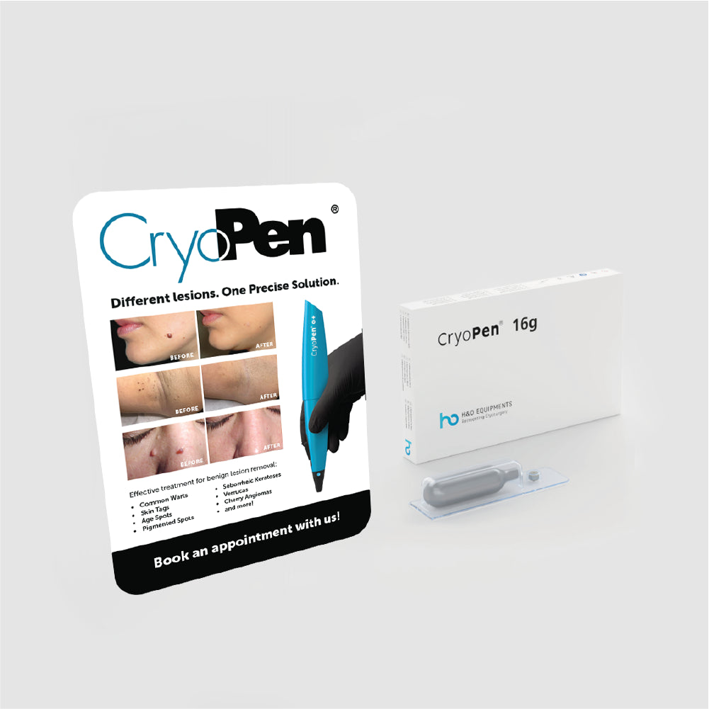 CryoPen® O+ Strut Card (A4) with Cartridges