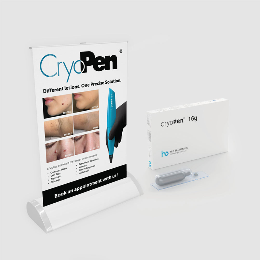 CryoPen® O+ Tabletop Pull-Up (A4) with Cartridges