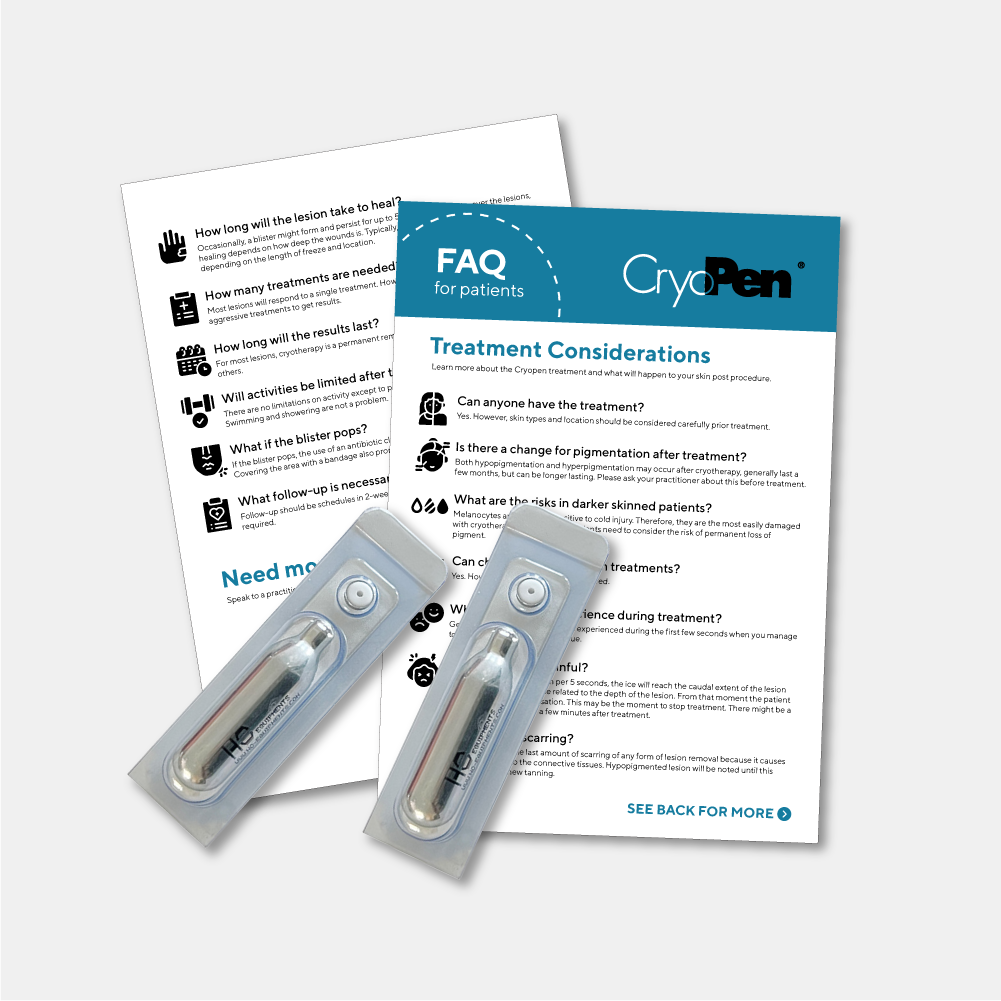 CryoPen® FAQ Flyers (100 pack) with Cartridges