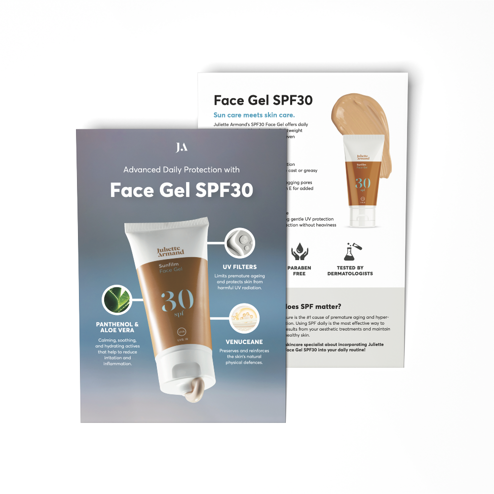 Face Gel SPF30 Retail Flyers (50 pack)