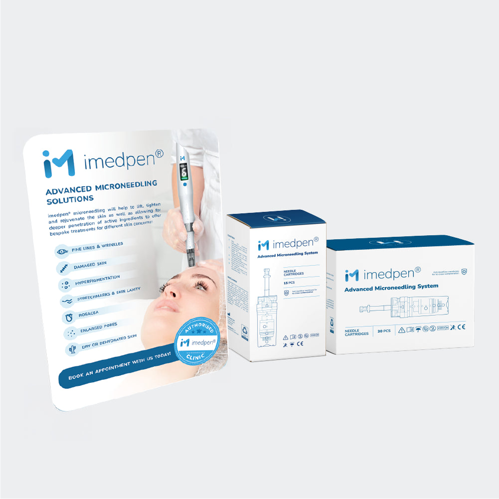 imedpen® Microneedling Strut Card (A4) with cartridges
