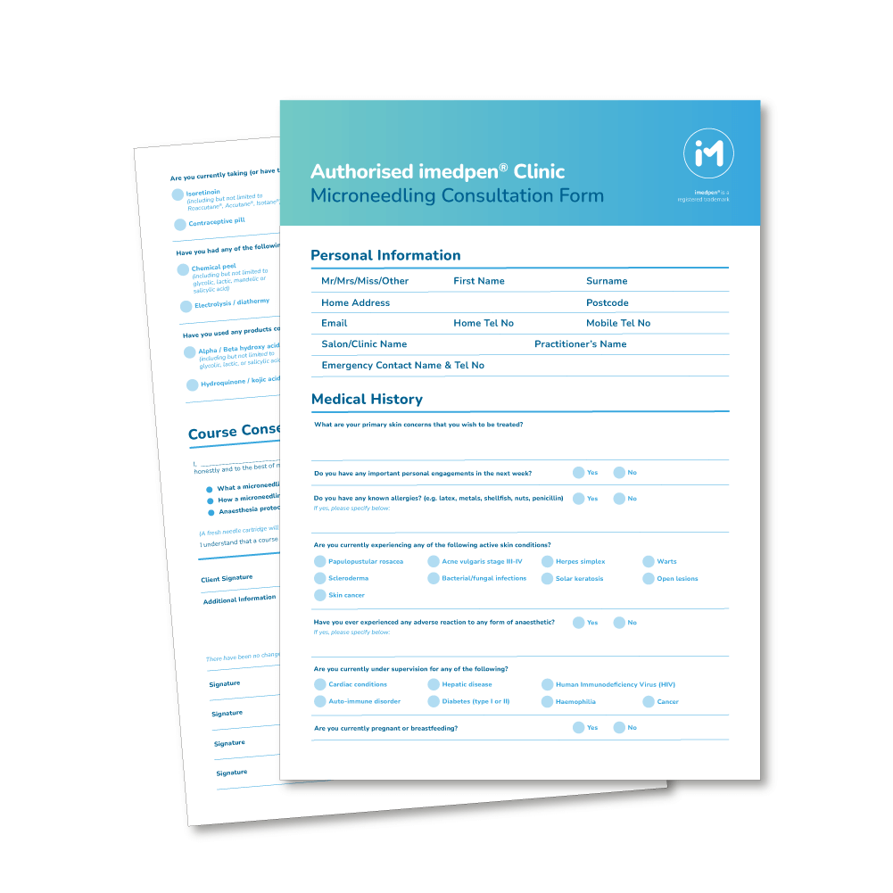 imedpen® x MICRONEEDLING CONSULTATION FORM
