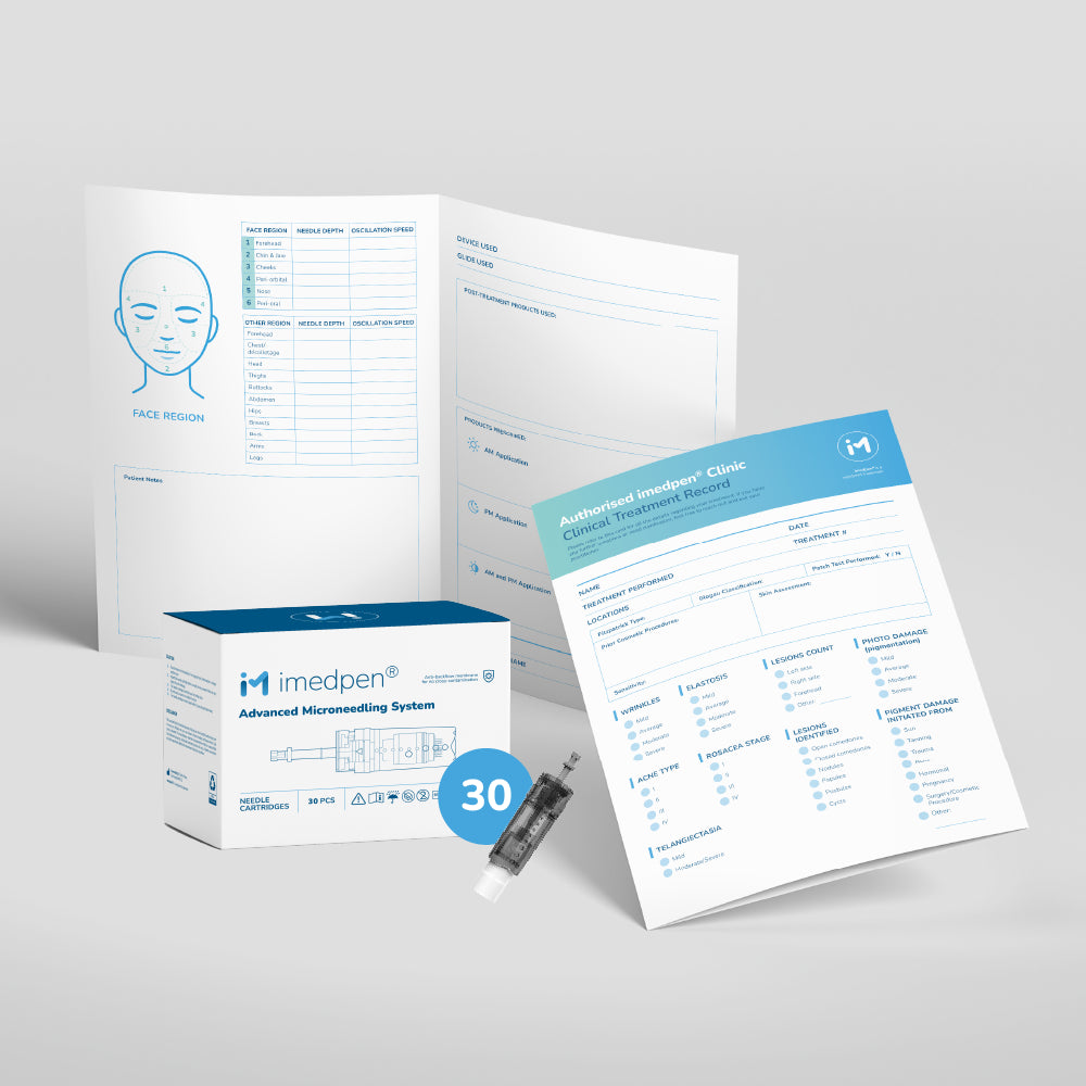 imedpen® Clinical Treatment Charts (50 pack) with cartridges