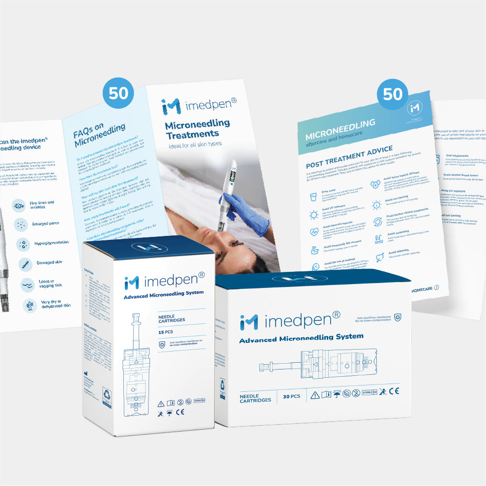 imedpen® Treatment Flyers and Aftercare Flyers (50 pack) with cartridges