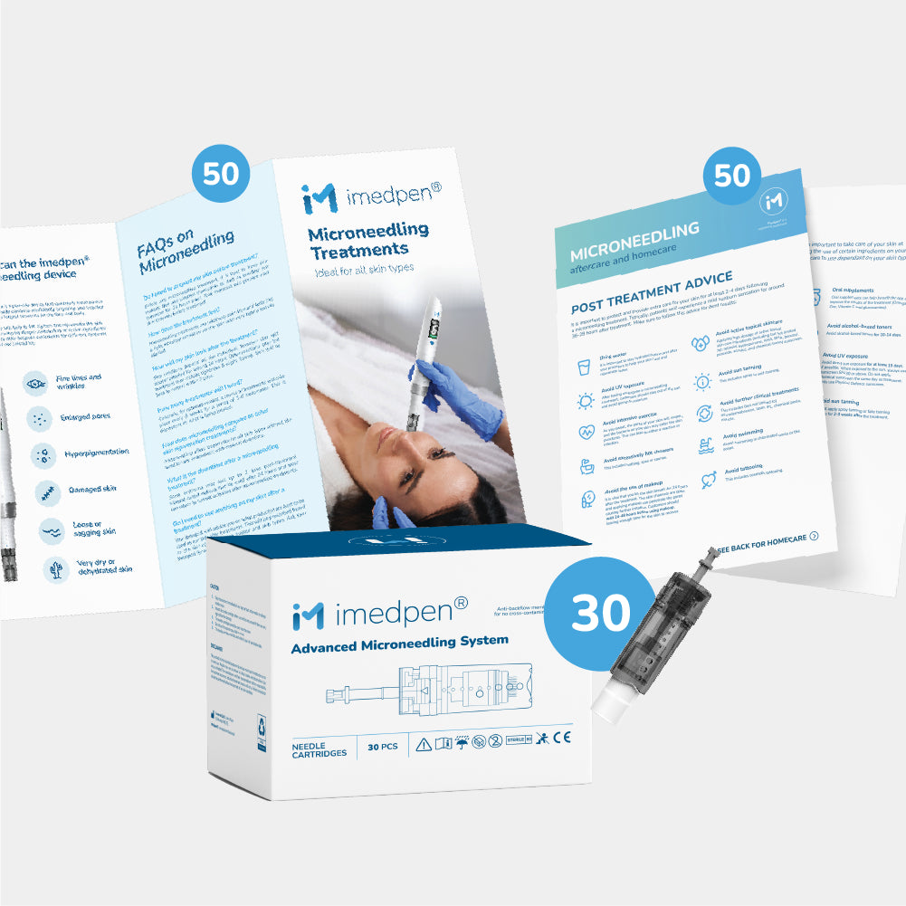 imedpen® Treatment Flyers and Aftercare Flyers (50 pack) with cartridges