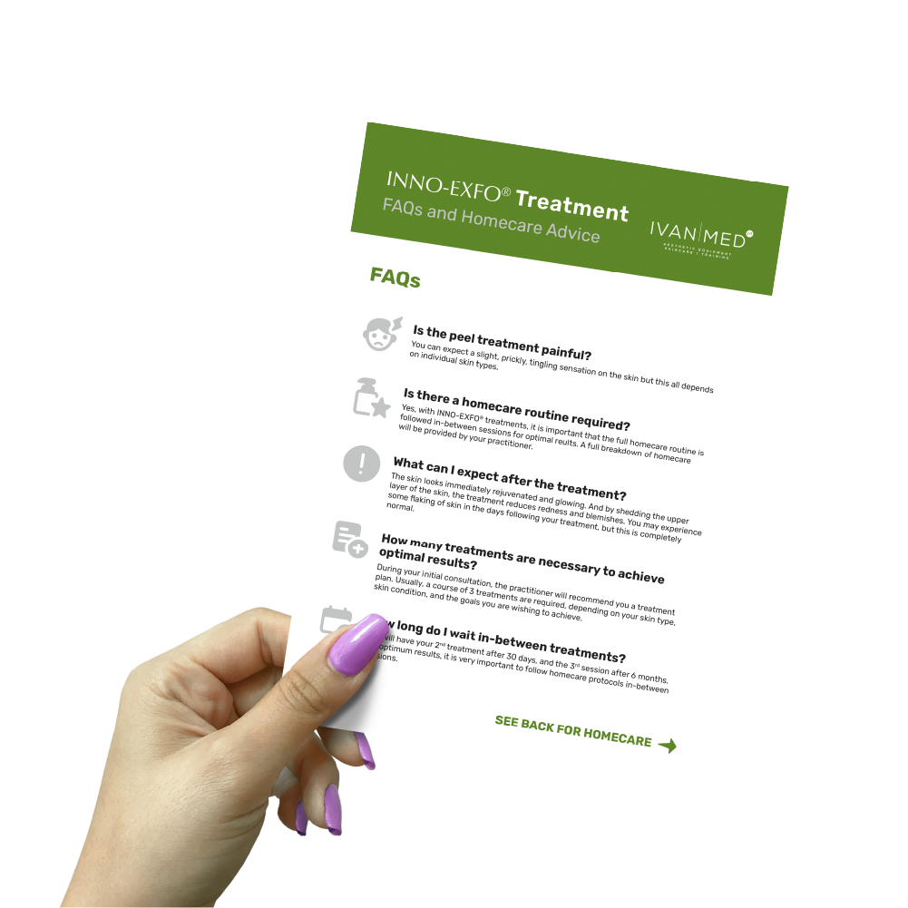 INNO-EXFO FAQ and Aftercare Flyers (50 pack)