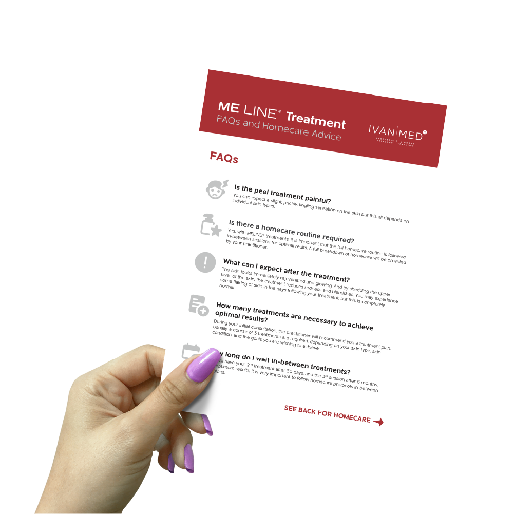 MELINE FAQ and Aftercare Flyers (50 pack)