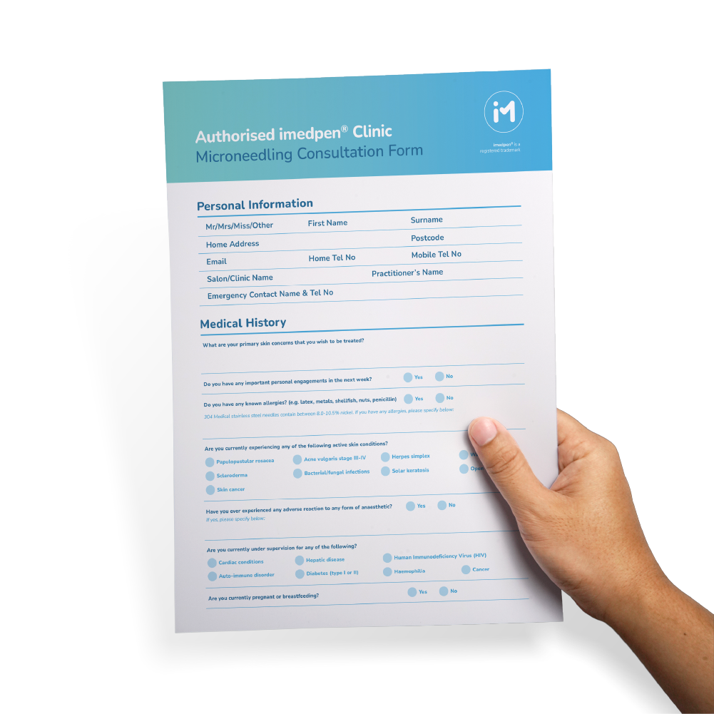 imedpen® Microneedling Consultation Forms (50 pack)