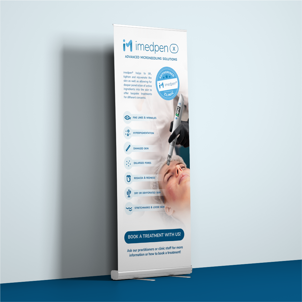 imedpen® Microneedling Pull-Up Banner